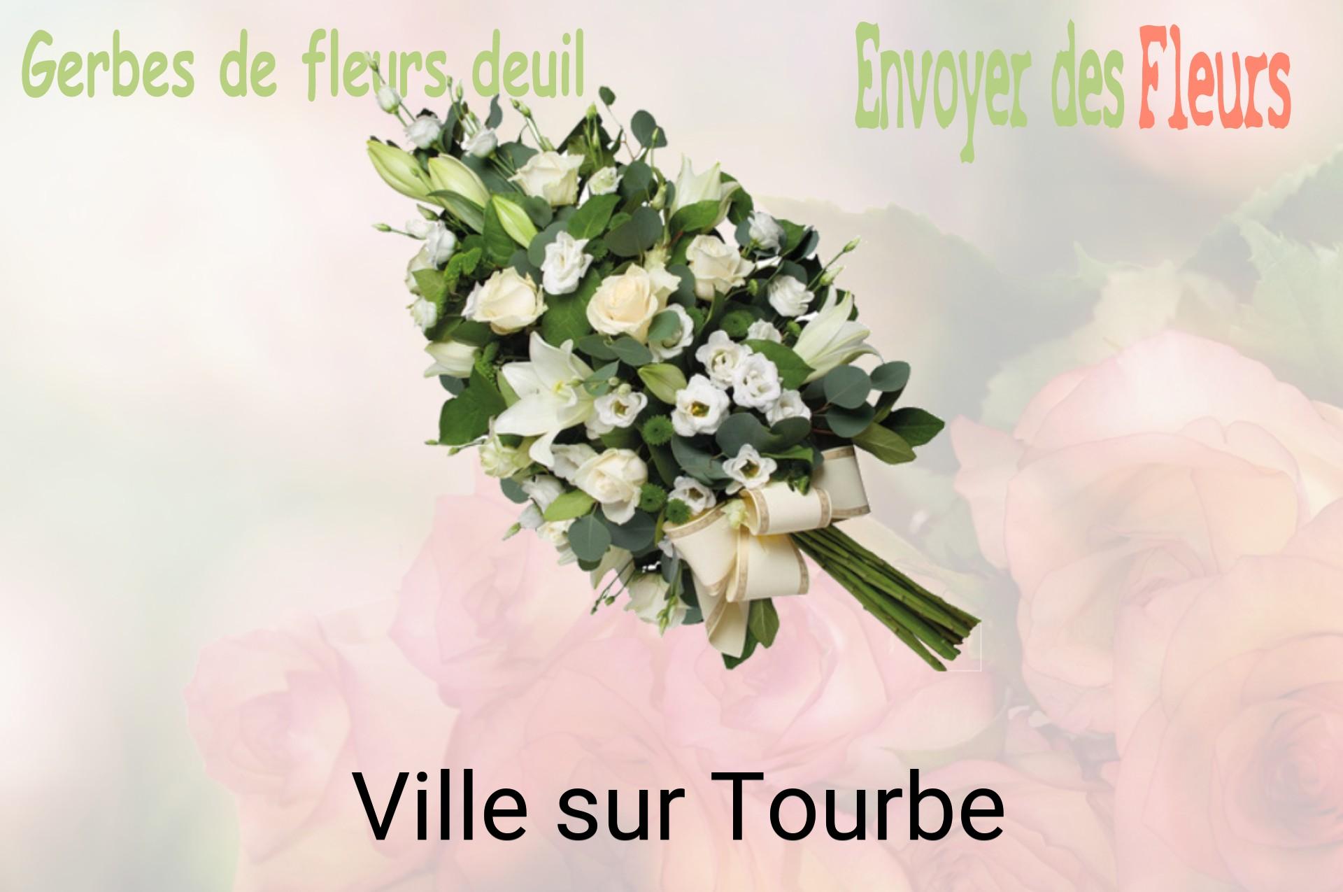 Gerbe de fleurs de deuil livrée à Ville-sur-Tourbe